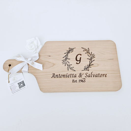 Personalized Cherry Wood Cutting Board
