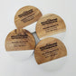 Marble Wood Coasters Set of 4