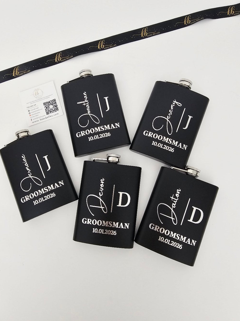 Suit Up & Sip – Groomsmen Gift Set with Flask & Whiskey Glass