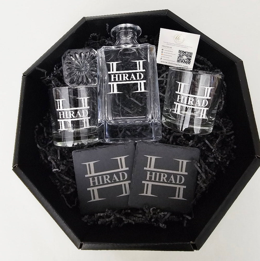 Whiskey Decanter Gift Set