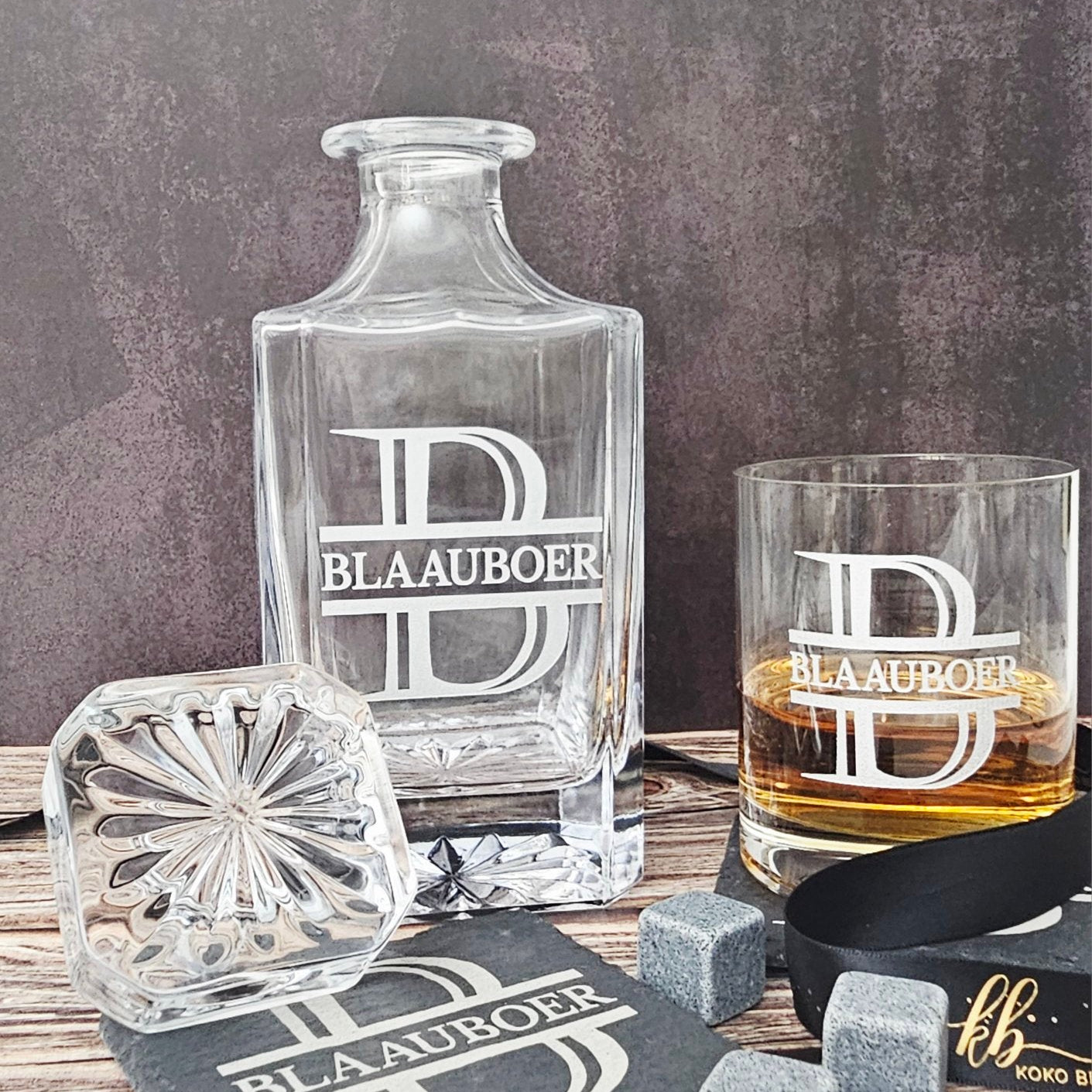 Personalized Whiskey Decanter Duo