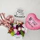 Personalized Flower & Balloon Arrangement Box