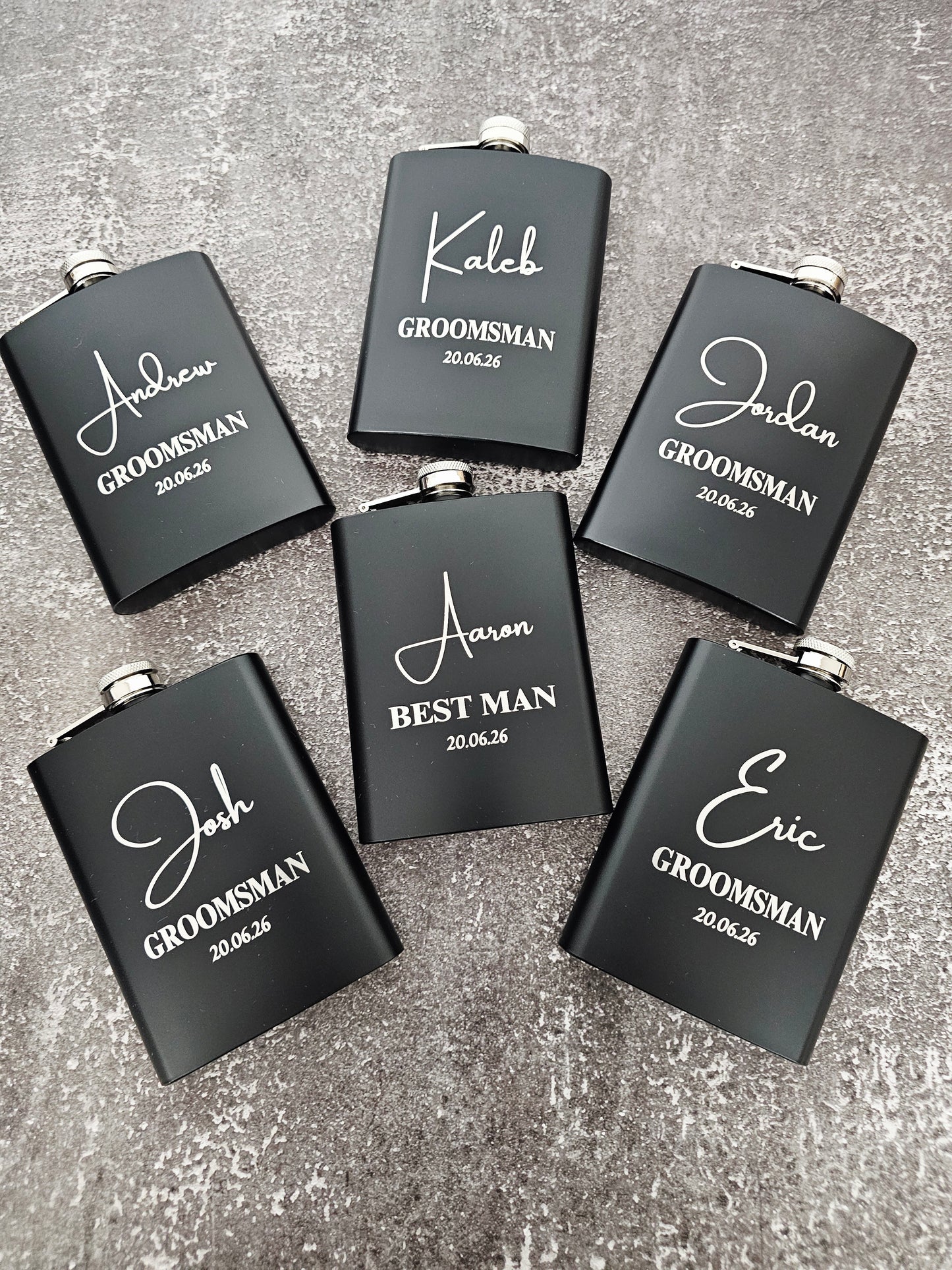 Suit Up & Sip – Groomsmen Gift Set with Flask & Whiskey Glass