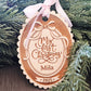 My First Christmas Ornament Personalized Wood Baby Keepsake