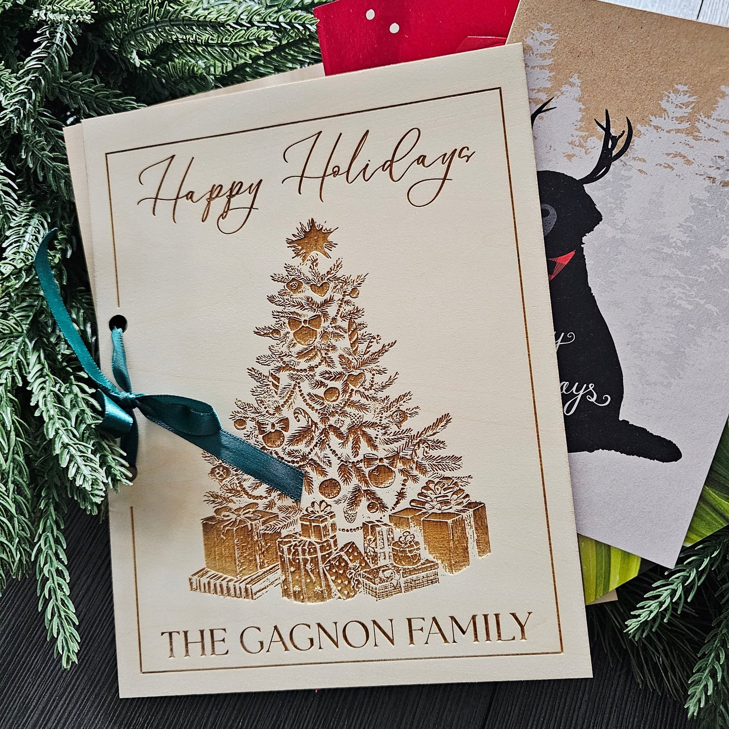 Personalized Holiday Card Keeper