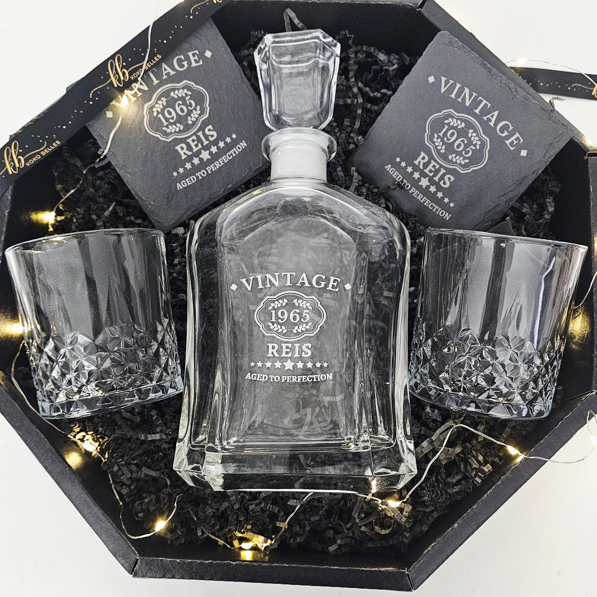Personalized Whiskey Decanter Gift Set