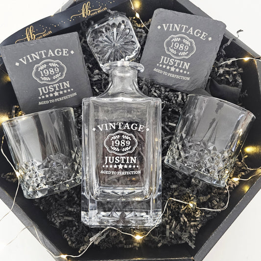 Whiskey Decanter Gift Set