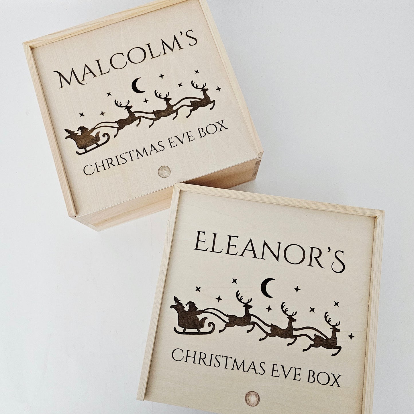 Personalized Christmas Eve Wood Box_ Laser Engraved