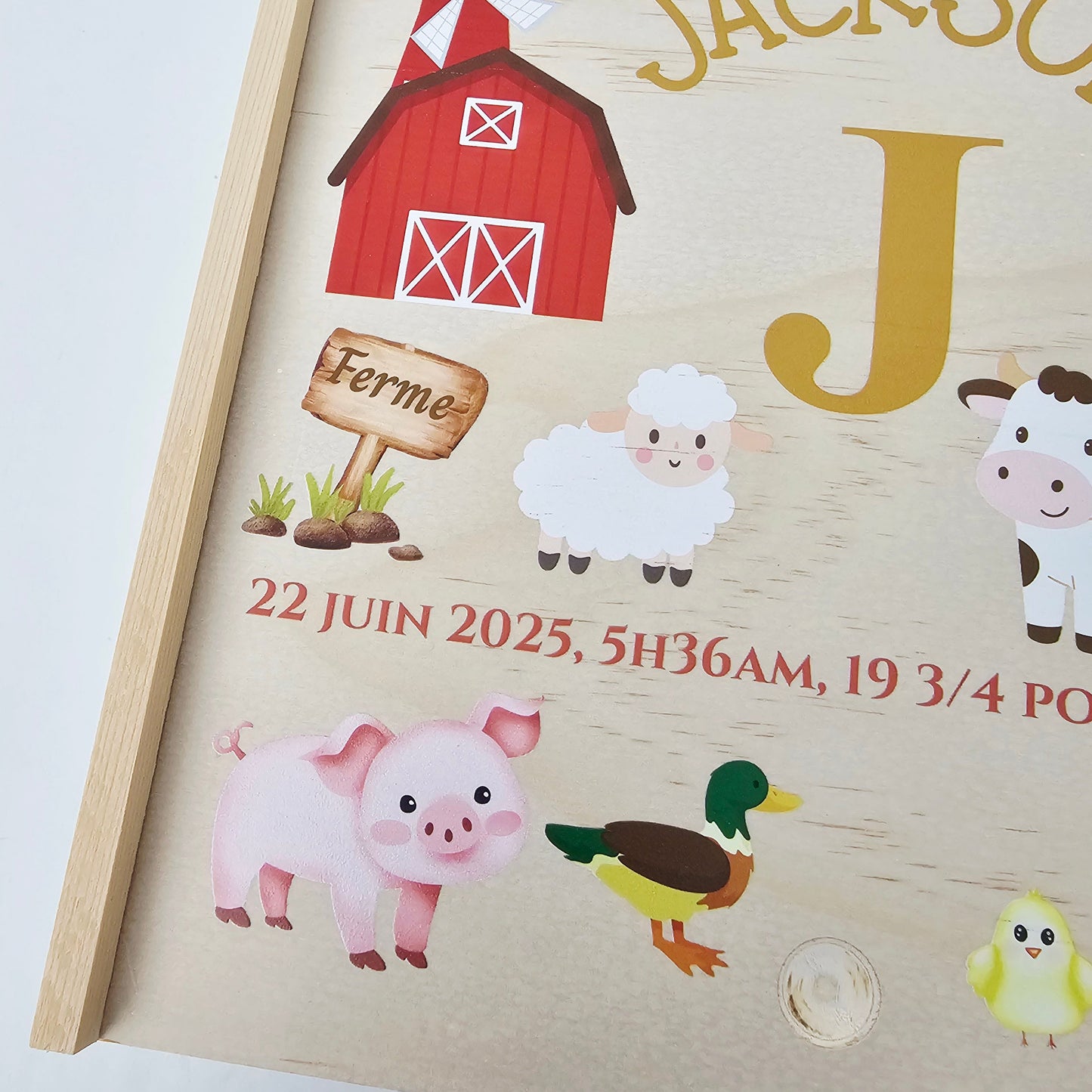 Uv printed Personalized Baby Keepsake Box