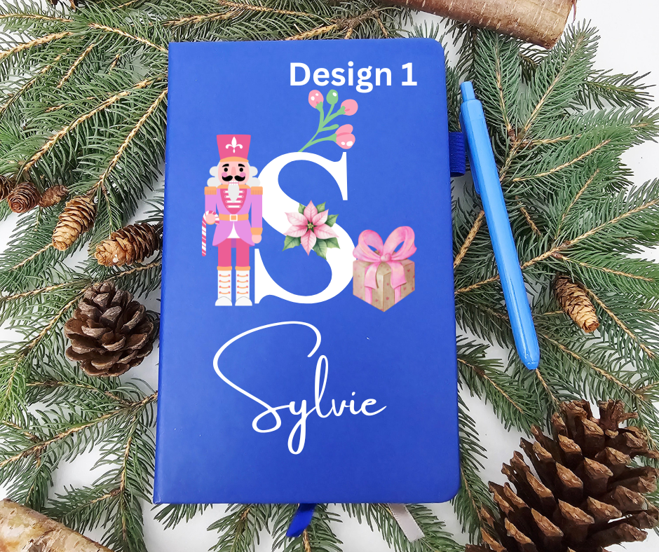 Personalized Name and Large Initial Notebook with Pen