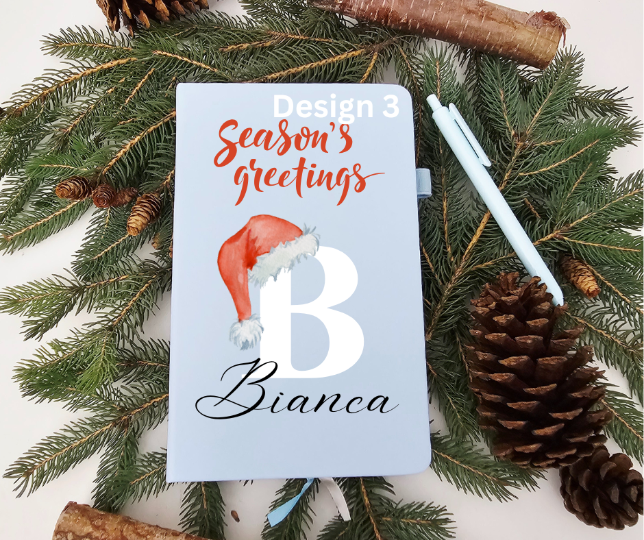 Personalized Name and Large Initial Notebook with Pen