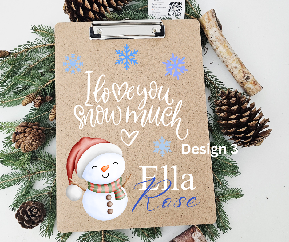 Custom Clipboard With Teacher Name