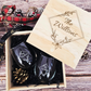 Wine and Whiskey Glass Gift Set with Engraved Wooden Box