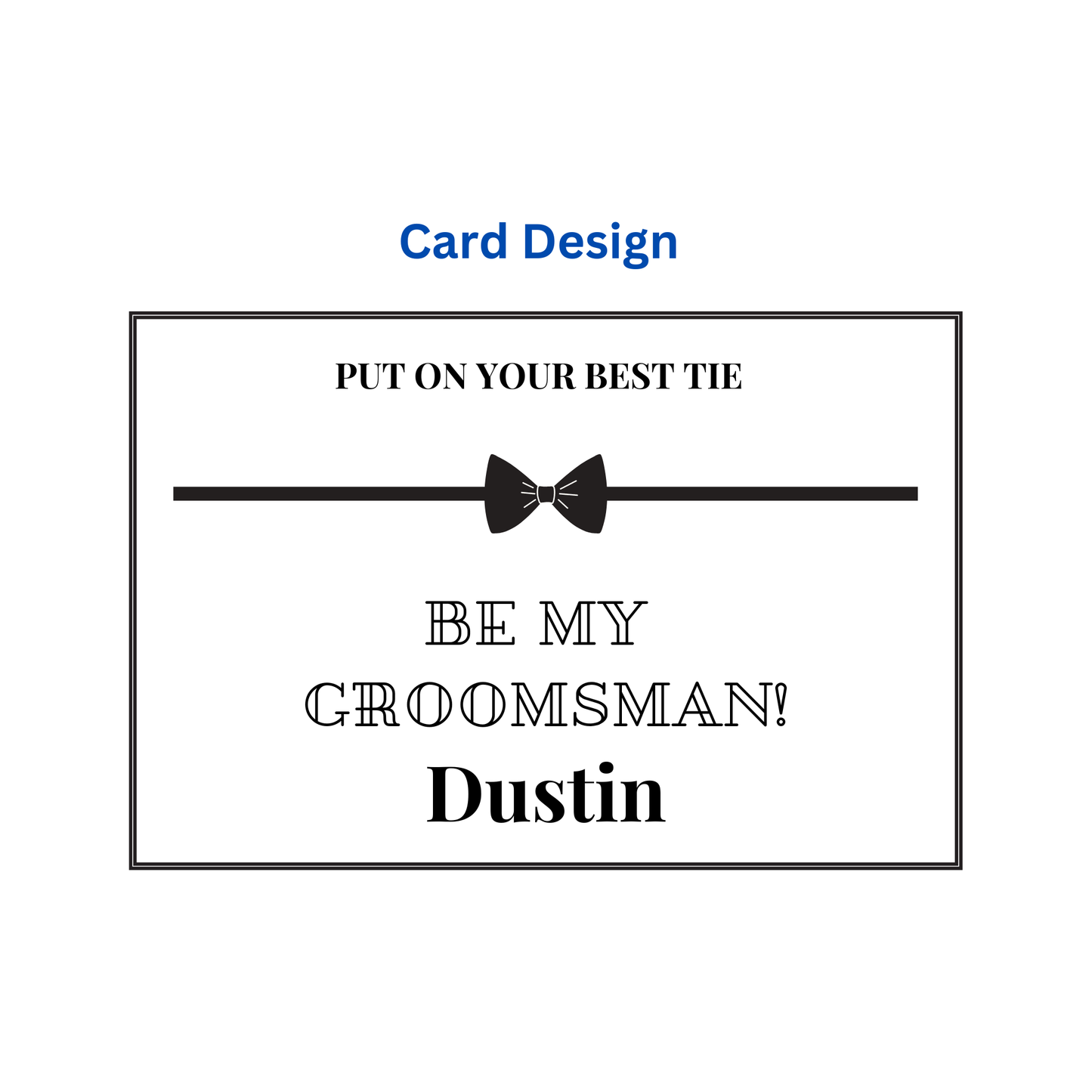 Groomsmen & Best Man Proposal