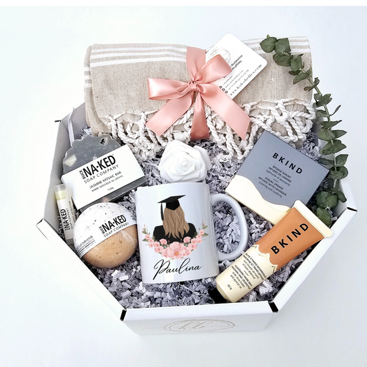 As they step into a new phase, gift them a moment of tranquility with our Graduation Well-being Gift Box. Designed to enhance well-being, this curated collection provides a soothing escape perfect for unwinding after graduation. A thoughtful way to acknowledge their accomplishment and encourage self-care as they embrace their future.