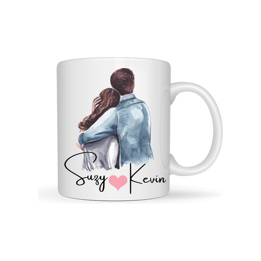 Valentine's Day mug: Hugging couple