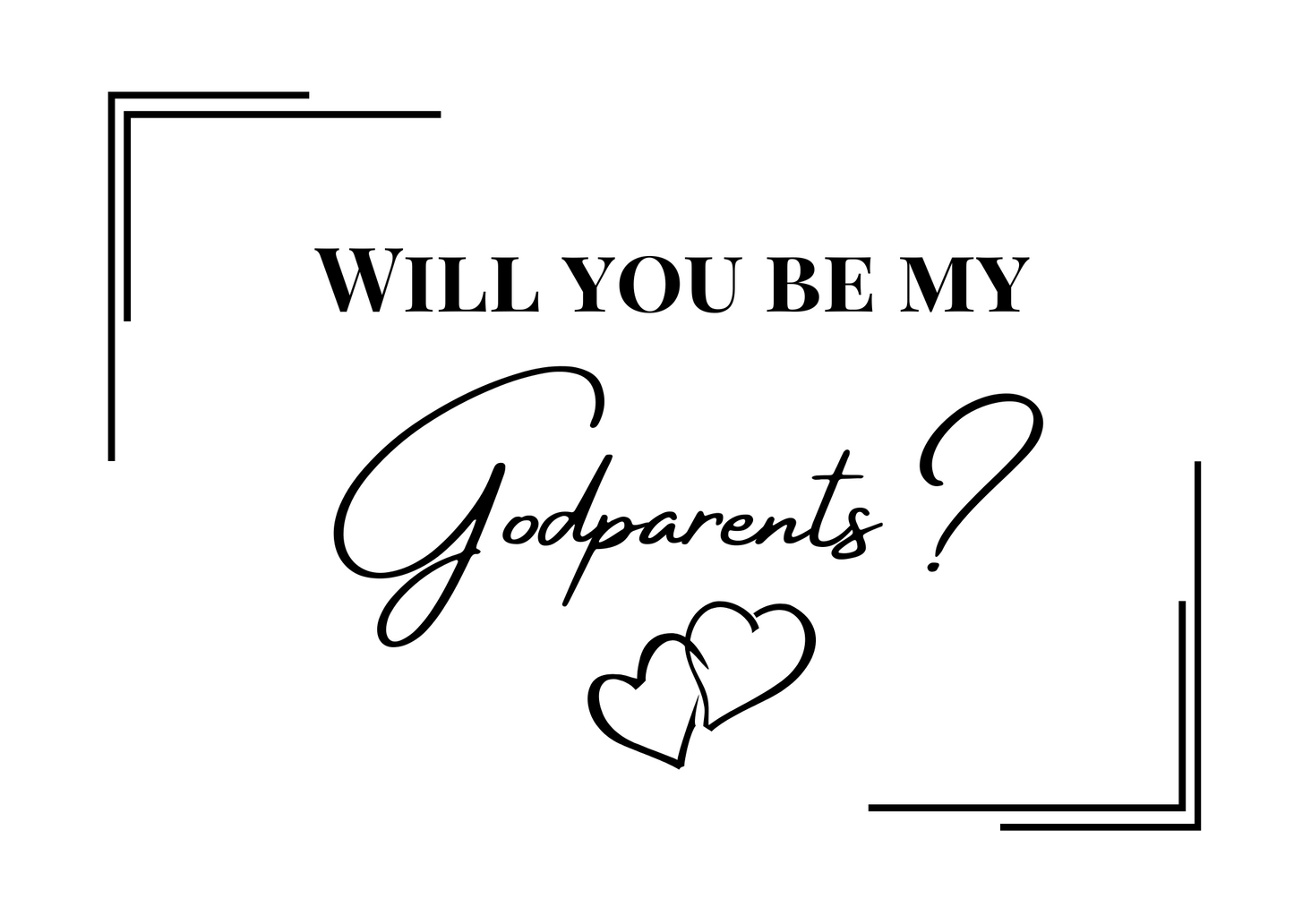 Godparents Proposal Gift Box