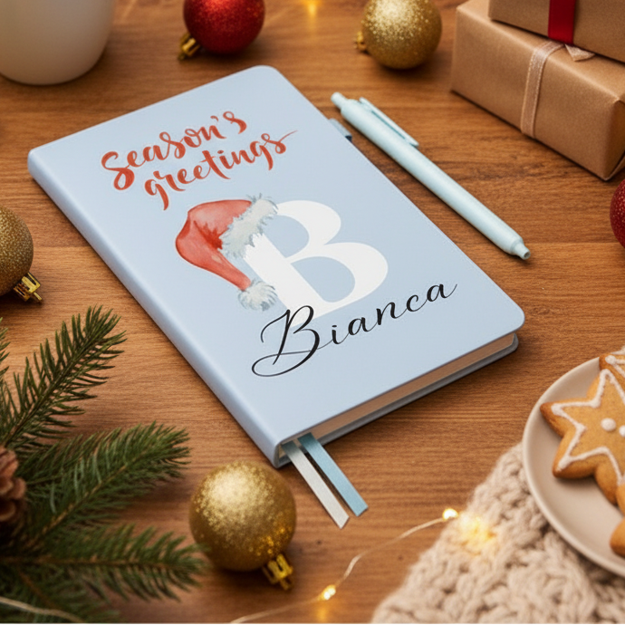 Personalized Name and Large Initial Notebook with Pen