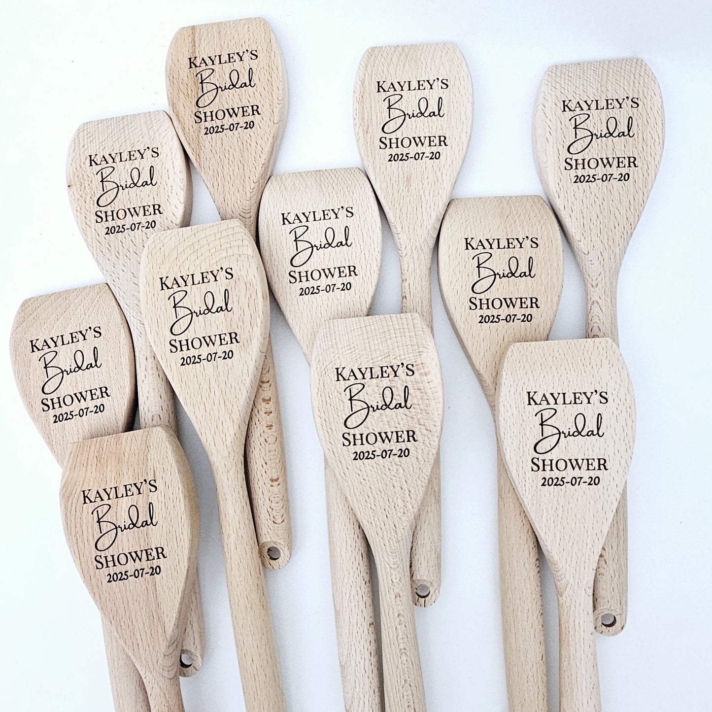 Custom Laser Engraved Wooden Spoon