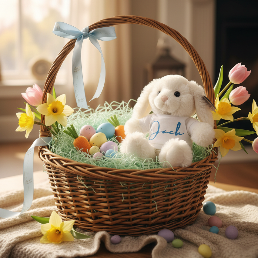 Easter Stuffed Bunny Lifestyle