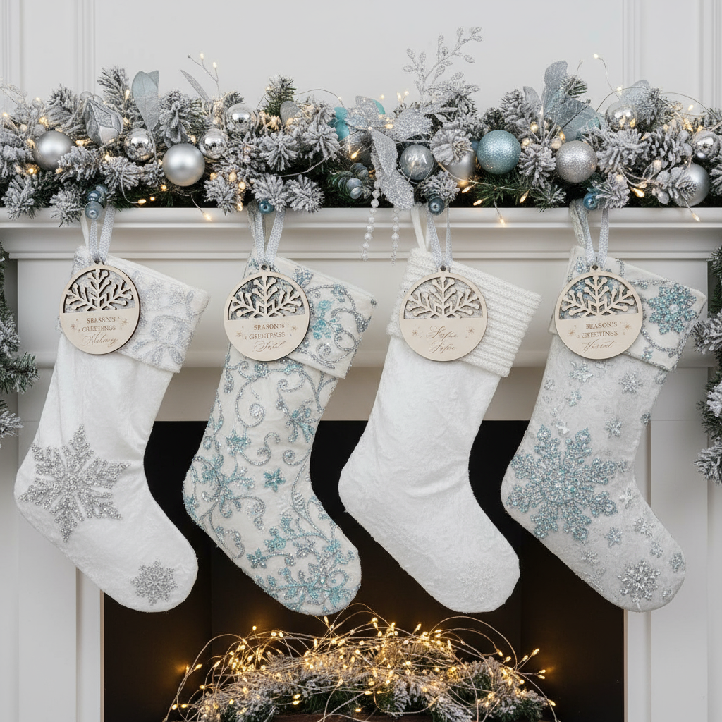 Personalized Wood Snowflake Ornament