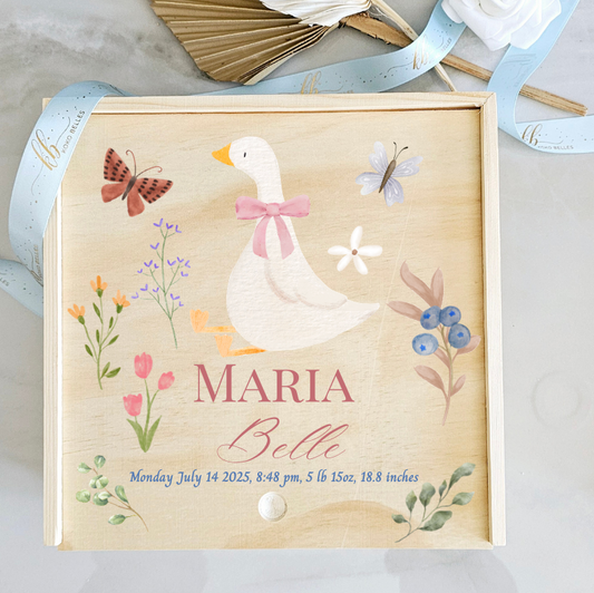 Uv printed Personalized Baby Keepsake Box