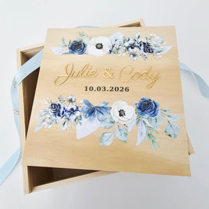 3D Acrylic Name Wood Heirloom Box