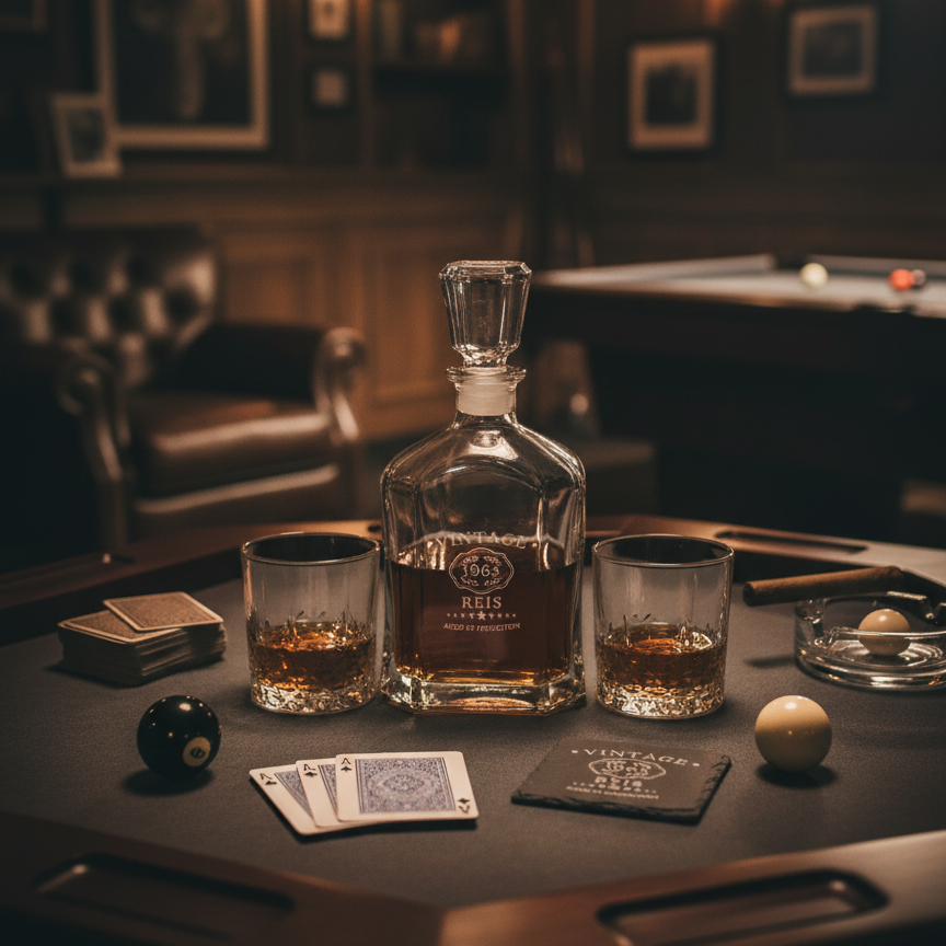 Personalized Whiskey Decanter Gift Set