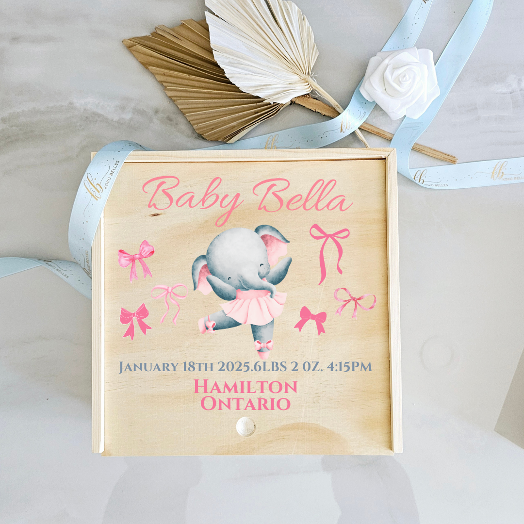Uv printed Personalized Baby Keepsake Box