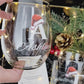 Christmas whiskey and wine glass set _ uv printed