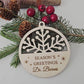 Personalized Wood Snowflake Ornament