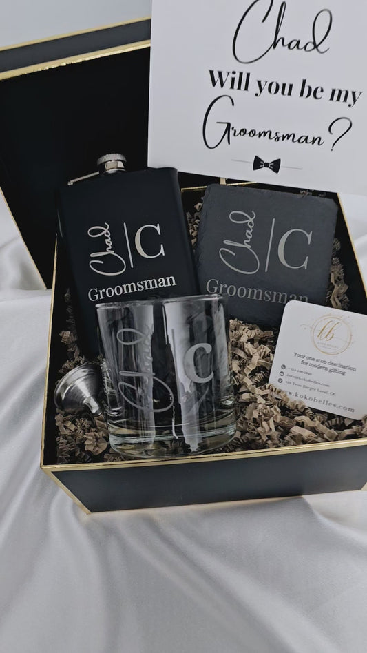 Personalized Groomsman Gift Box