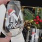 Christmas whiskey and wine glass set _ uv printed