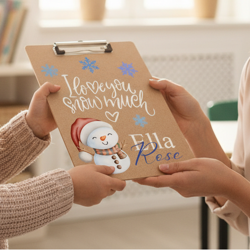 Custom Clipboard With Teacher Name