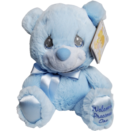 'Welcome Precious One' - Blue Stuffed Bear