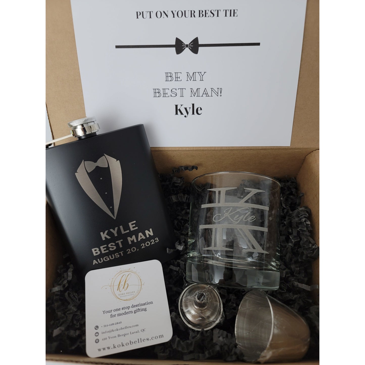 Will You Be My Groomsman? Kraft Box