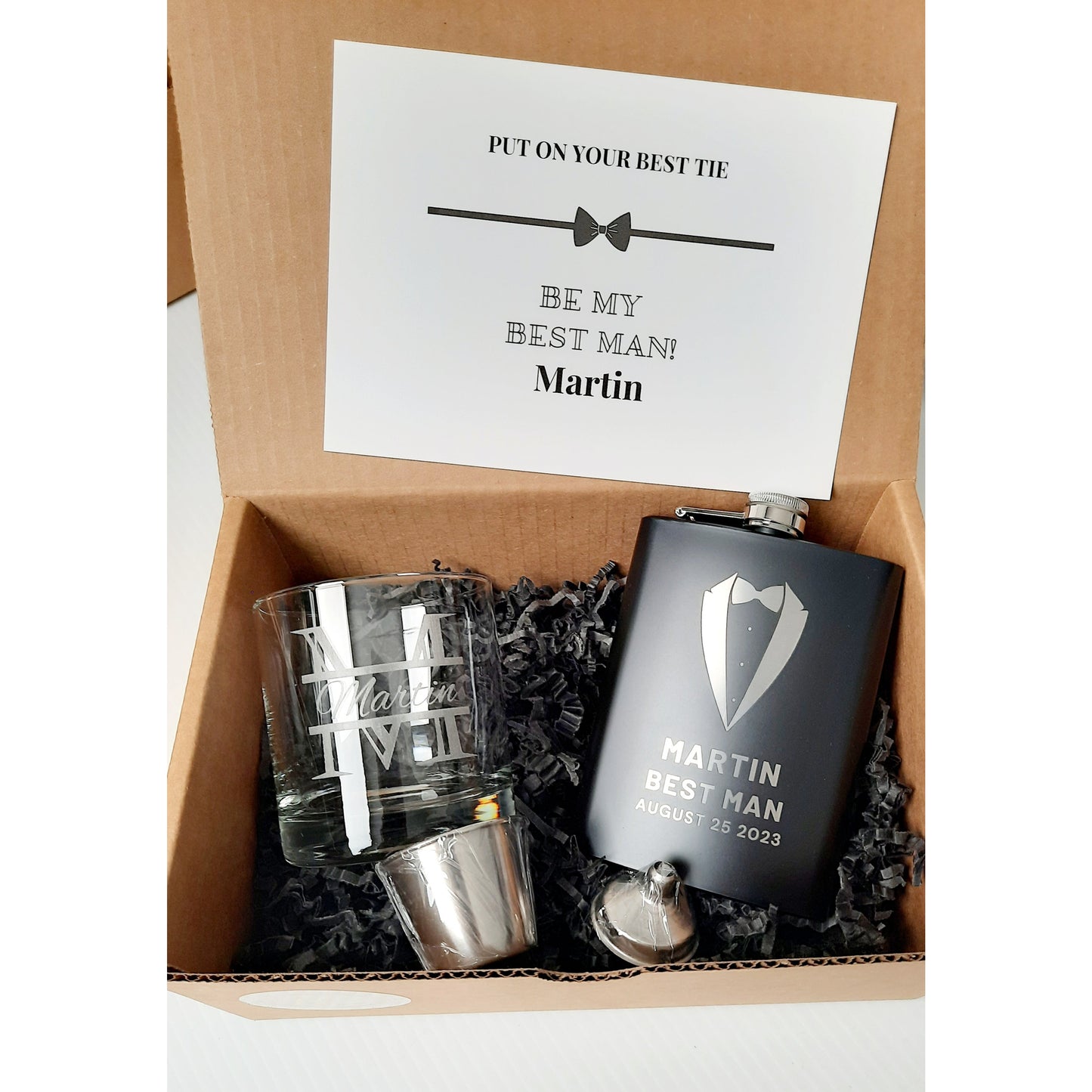 Will You Be My Groomsman? Kraft Box