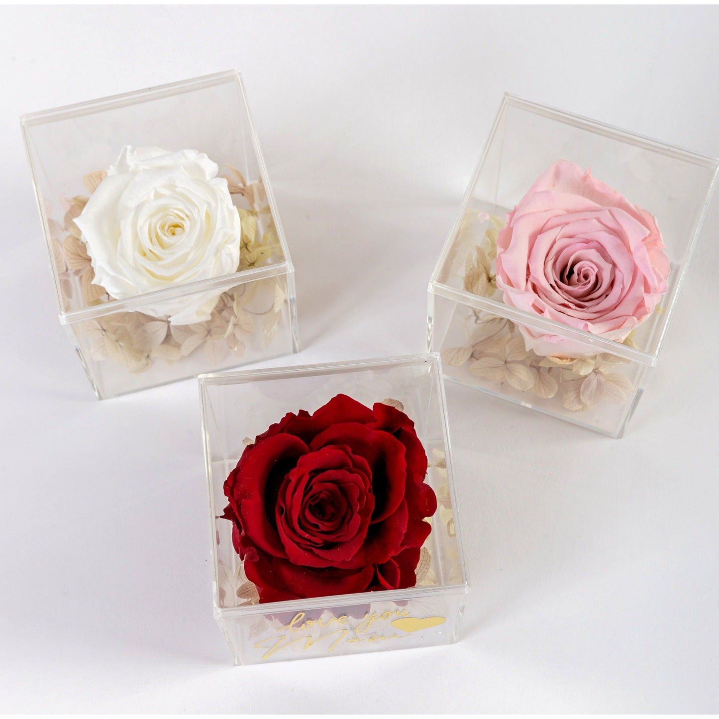 Eternal rose in Acrylic square box